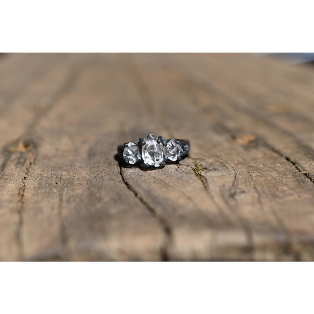 Raw Lake County Diamond Engagement Ring - Picture 2 of 7
